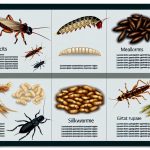 Popular edible insects around the world.